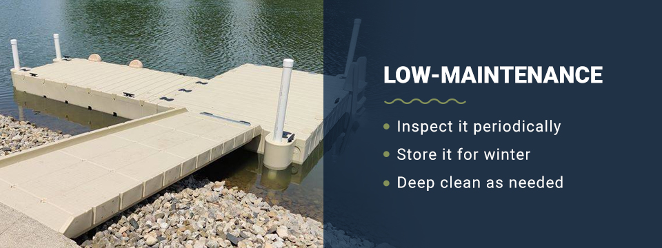 Low maintenance swim platforms 