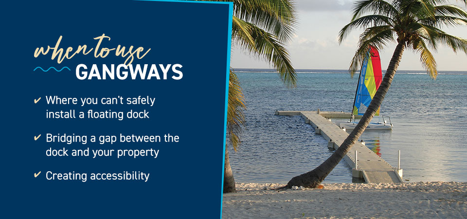 When to use gangways 